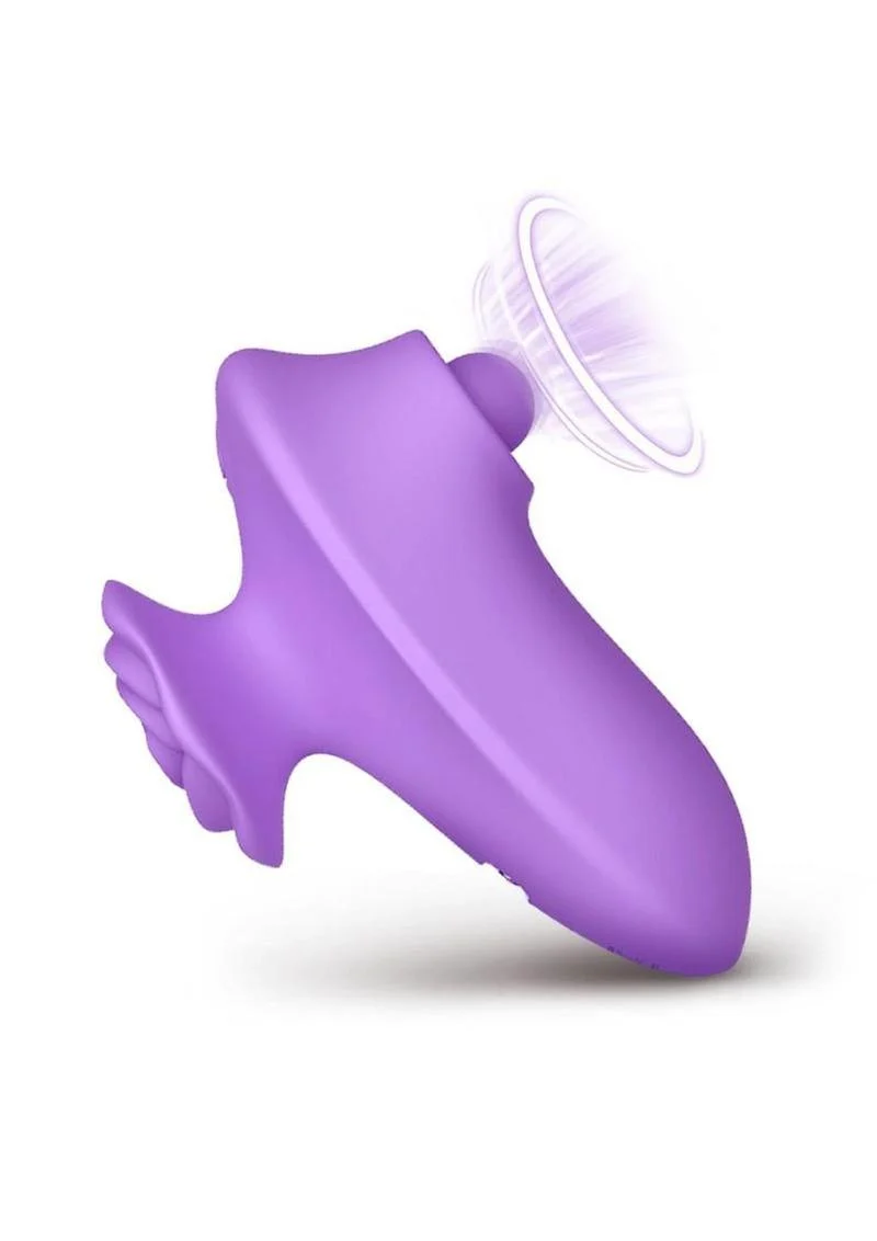Bloomgasm Pulsing Pansy Pulsing Rechargeable Silicone Clitoral Stimulator