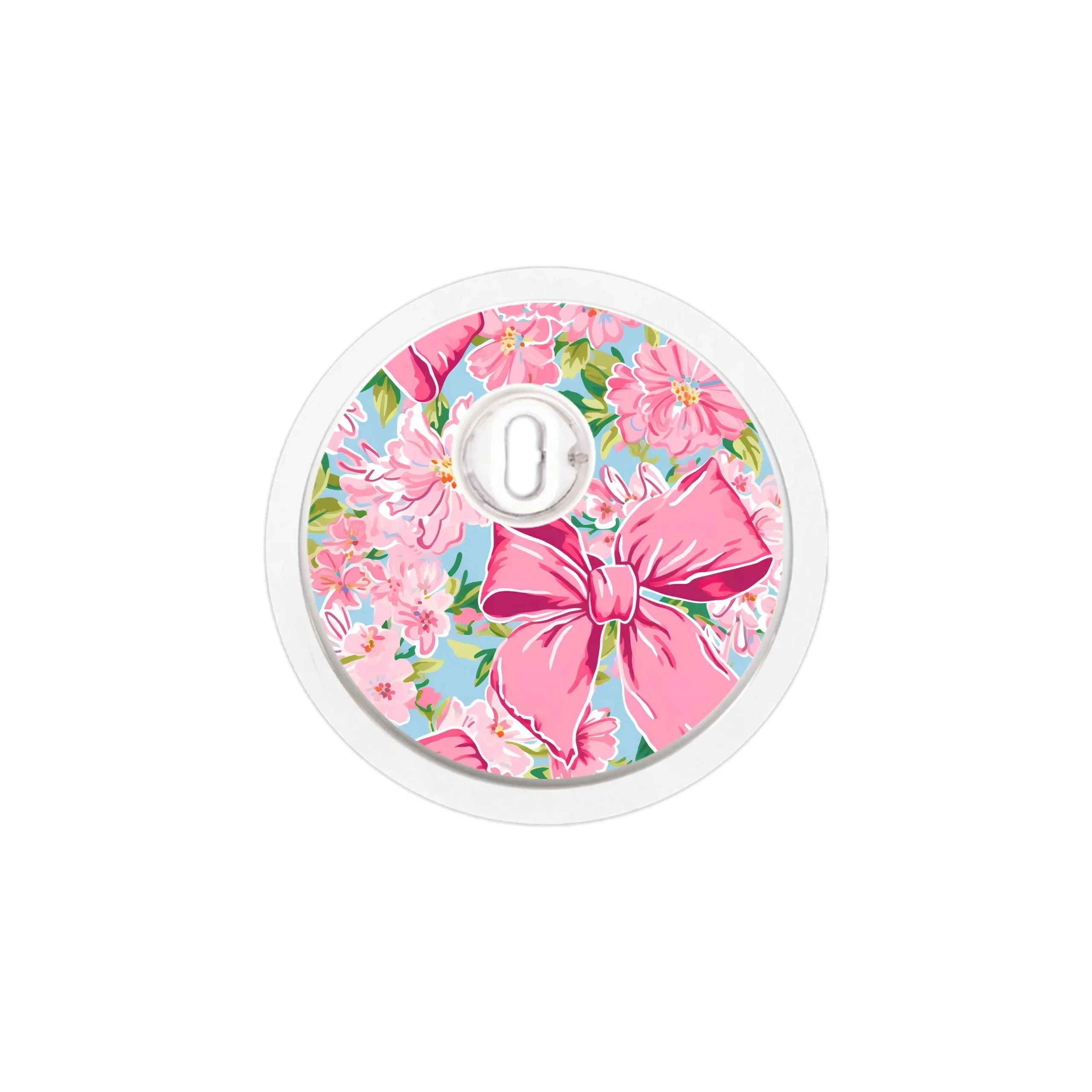 Blossom Bows Sticker Designed for the FreeStyle Libre 3 Plus & LingoSensor