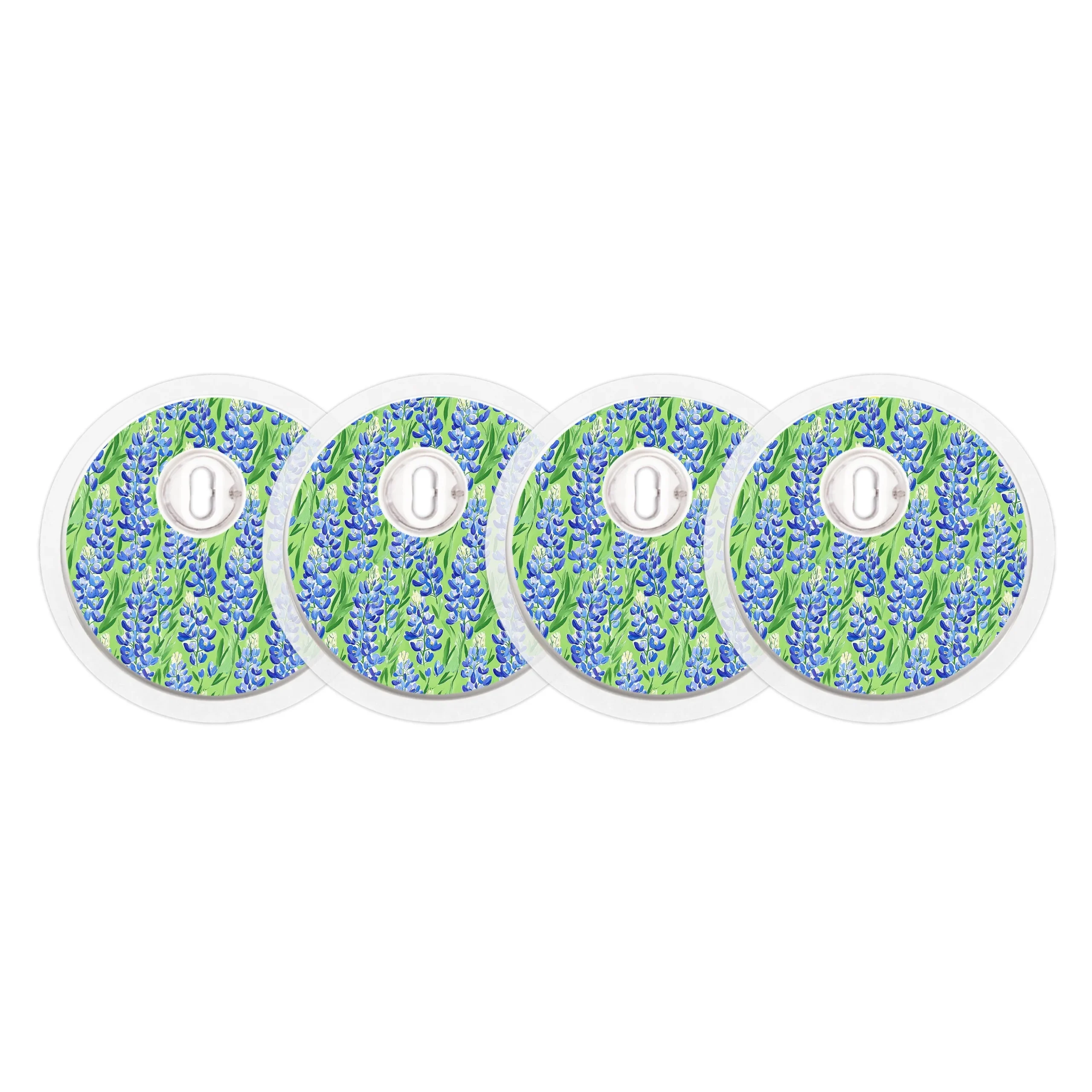 Blue Blooms Designed for the FreeStyle Libre 3 Plus & LingoSensor