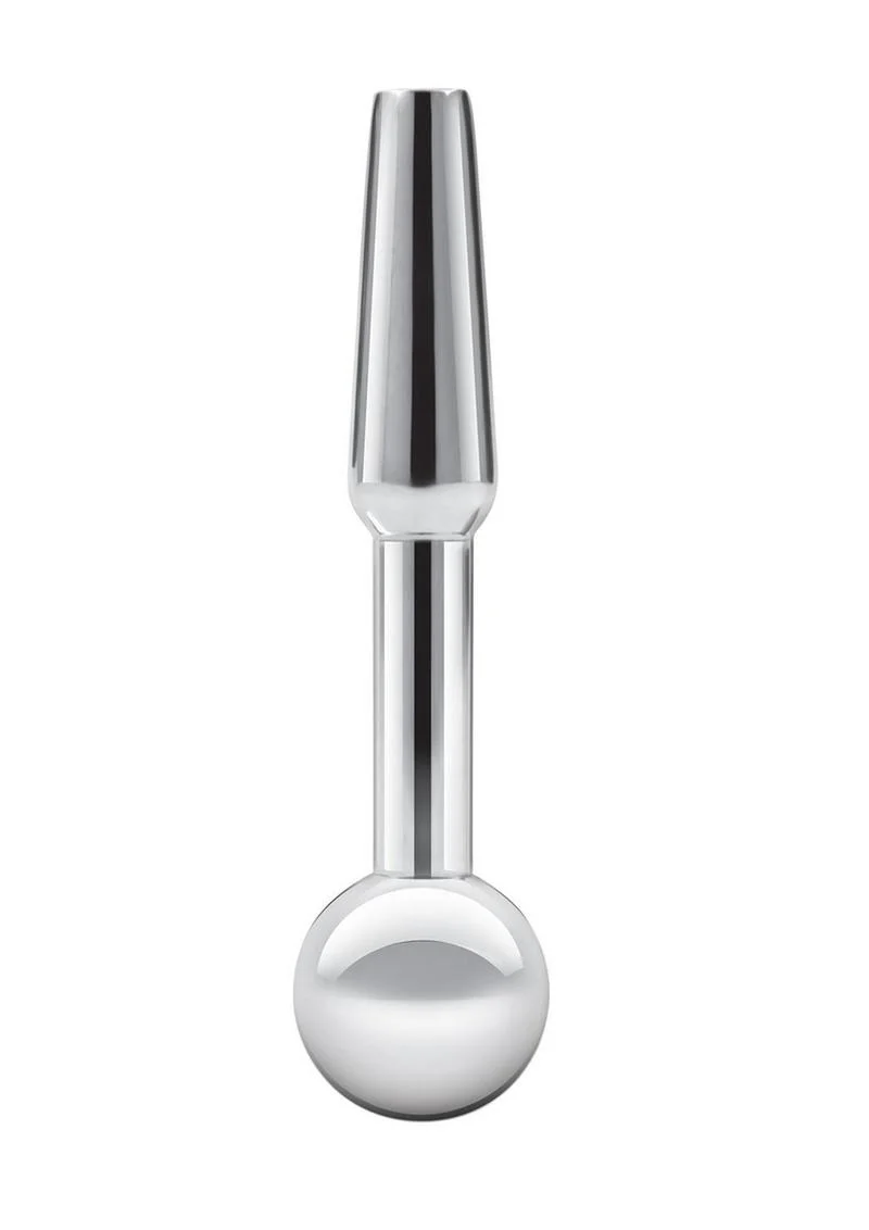 Blue Line Peephole Penis Plug - Stainless