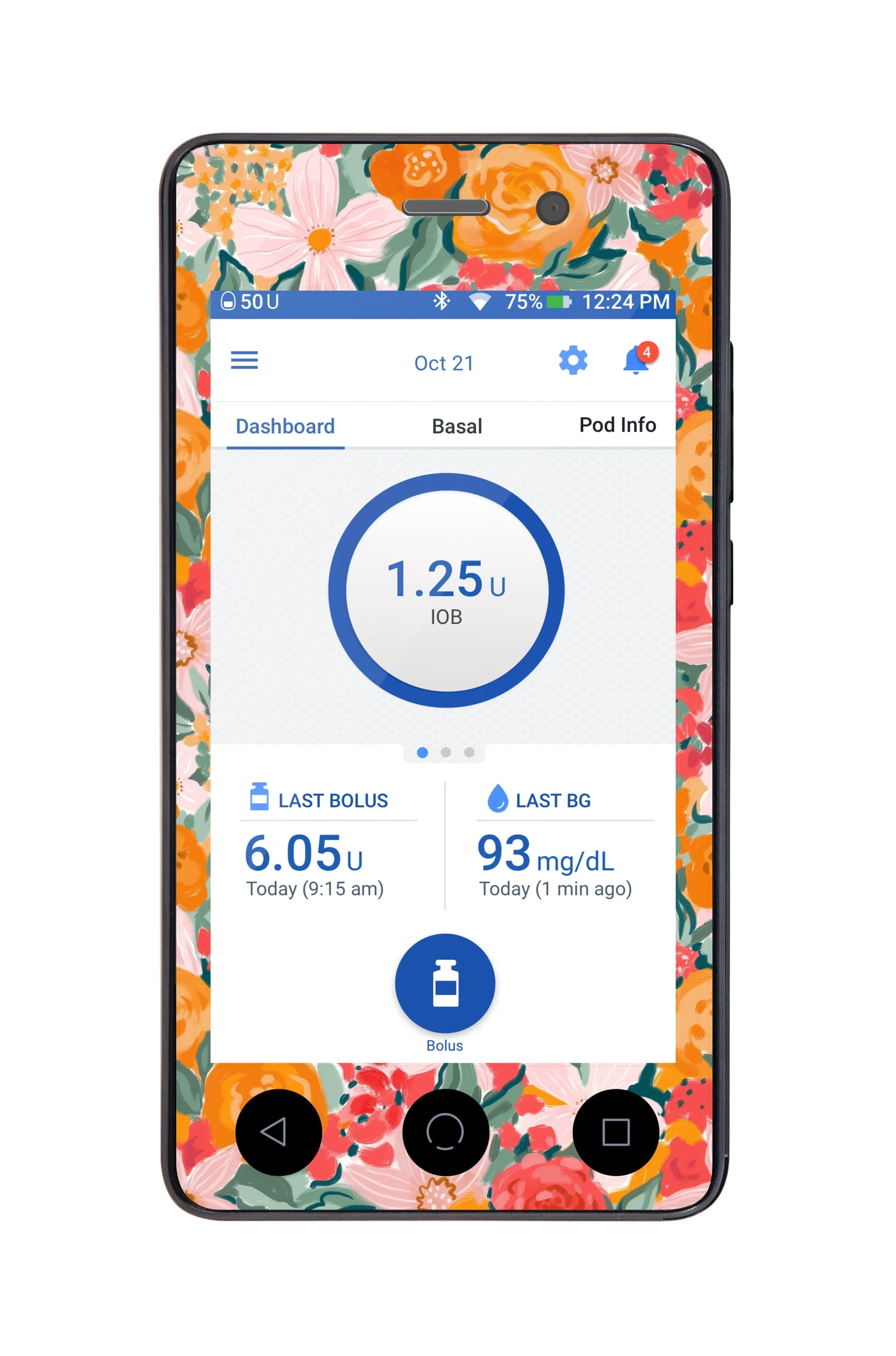 Blush Blossom Sticker for Omnipod DASHPDM – Pump Peelz