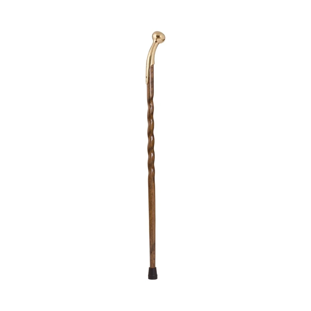 Brazos Oak Hiking Staff, 37-Inch Height, Brown