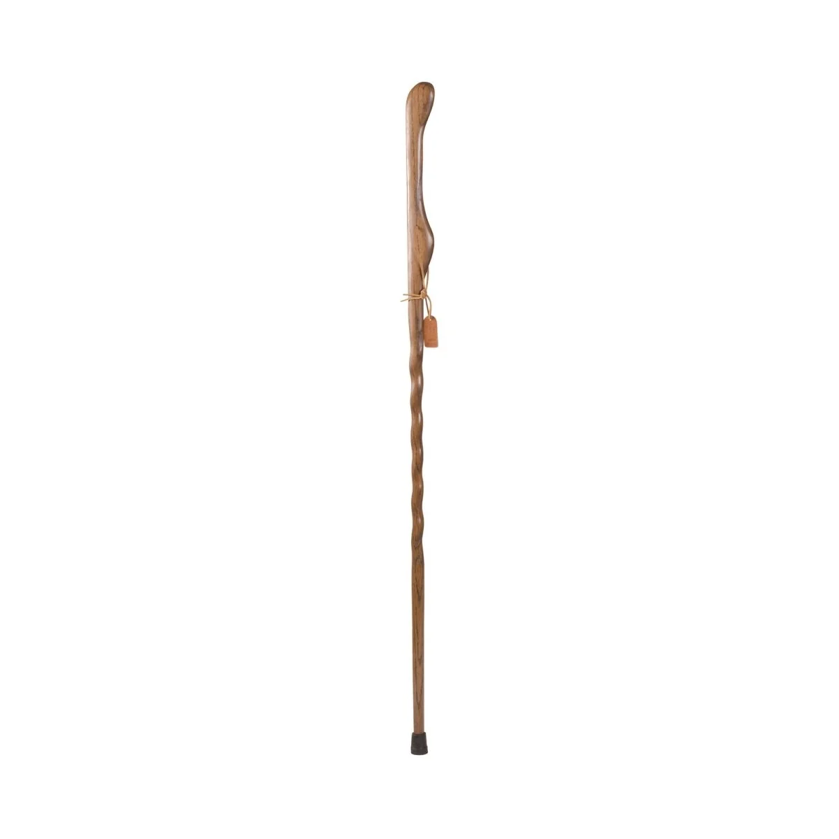 Brazos Oak Hiking Staff, 55-Inch Height, Brown
