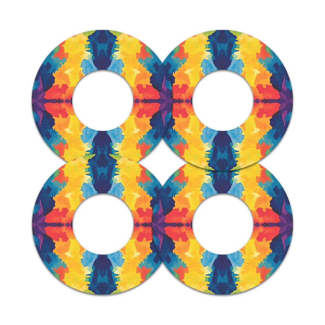 Bright Tie Dye Freestyle Libre 2 Patch Tape - Pump Peelz