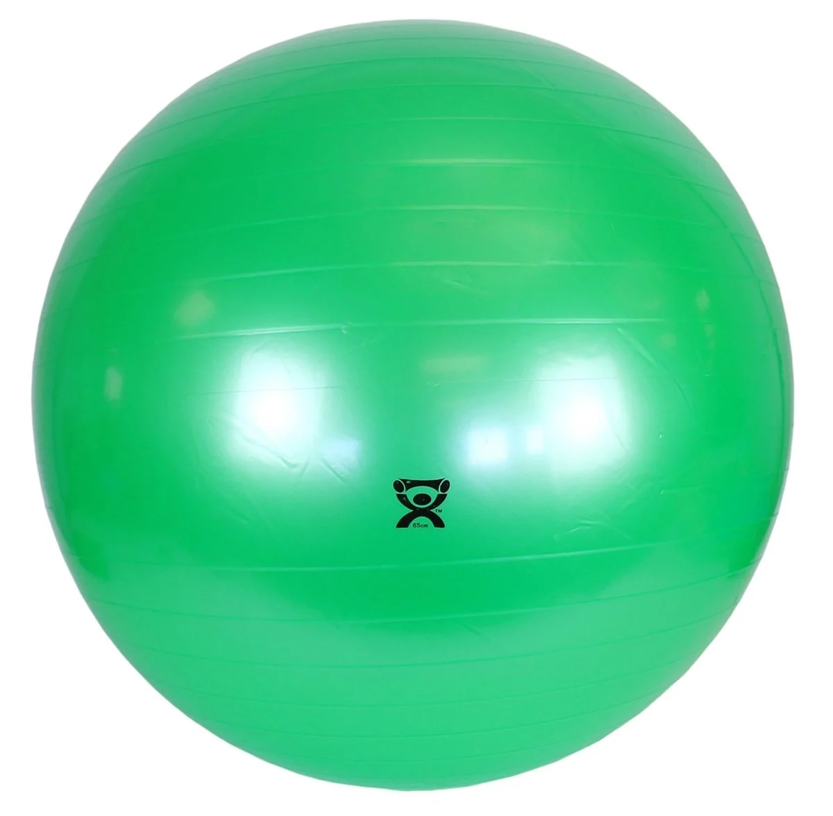CanDo Inflatable Exercise Ball, Green, 26 Inches
