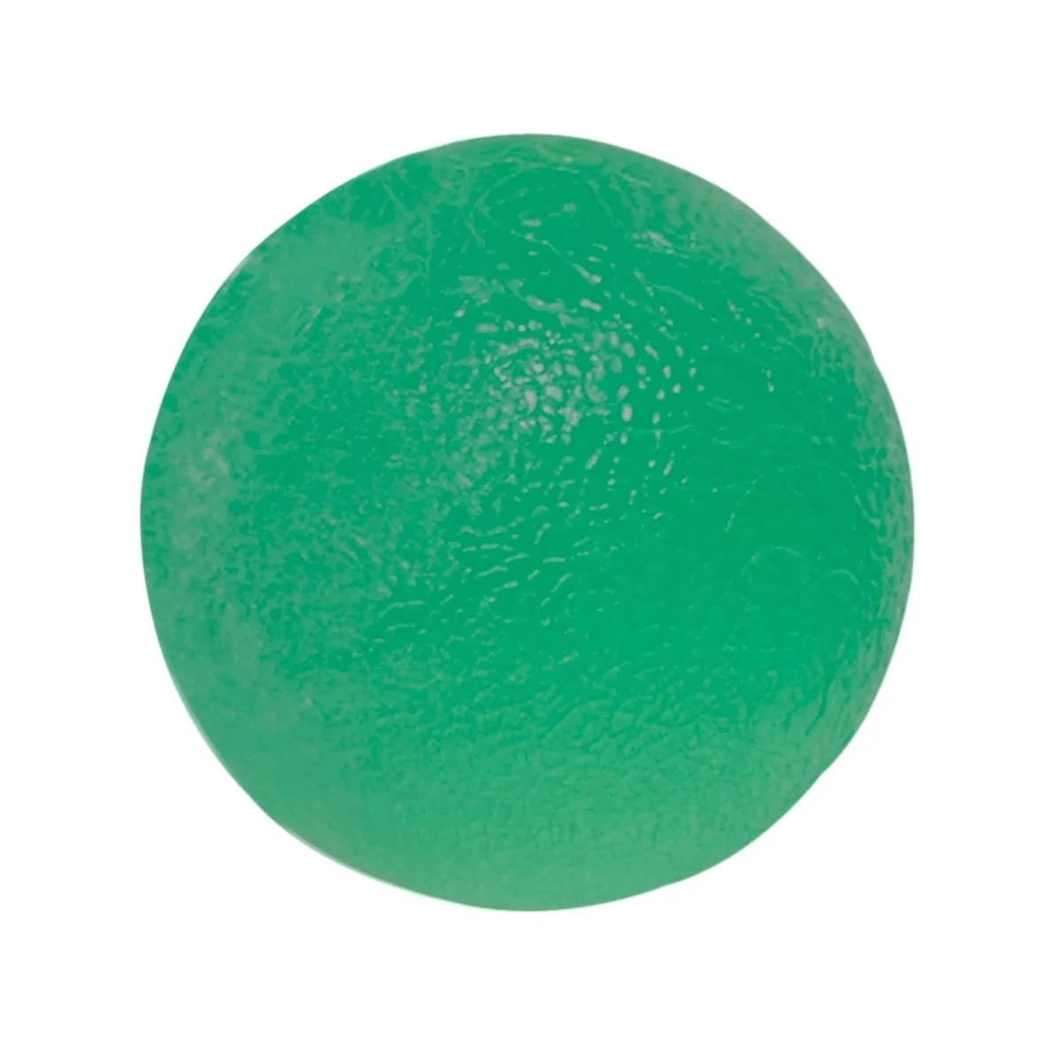 CanDo Standard Circular Gel Squeeze Ball, Green, Medium