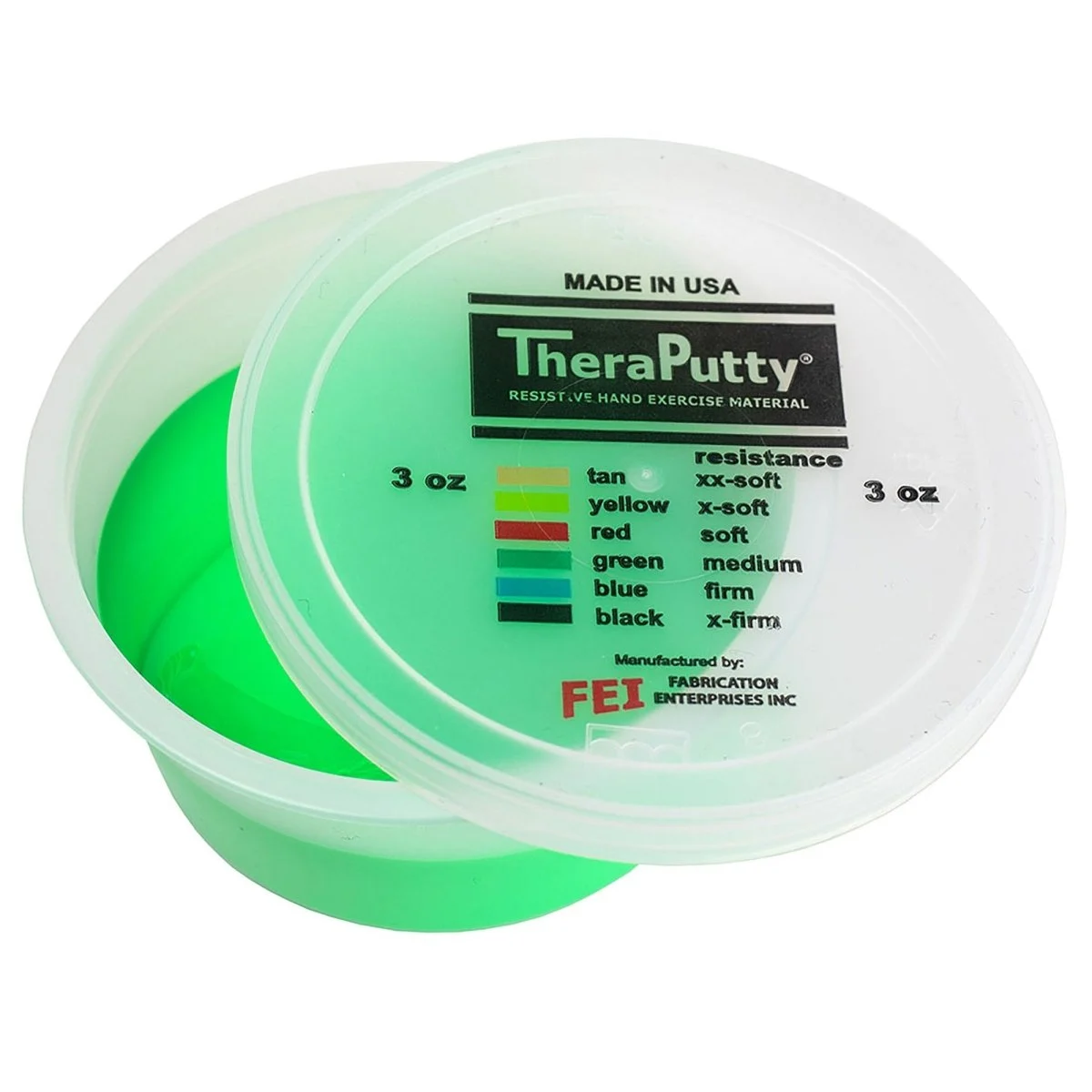 CanDo TheraPutty Therapy Putty, Medium, 3 oz.
