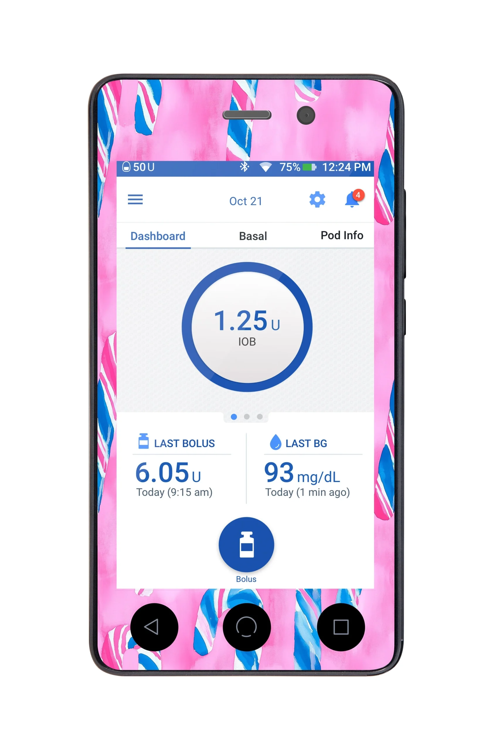 Candy Canes Sticker for Omnipod DASH PDM – Pump Peelz
