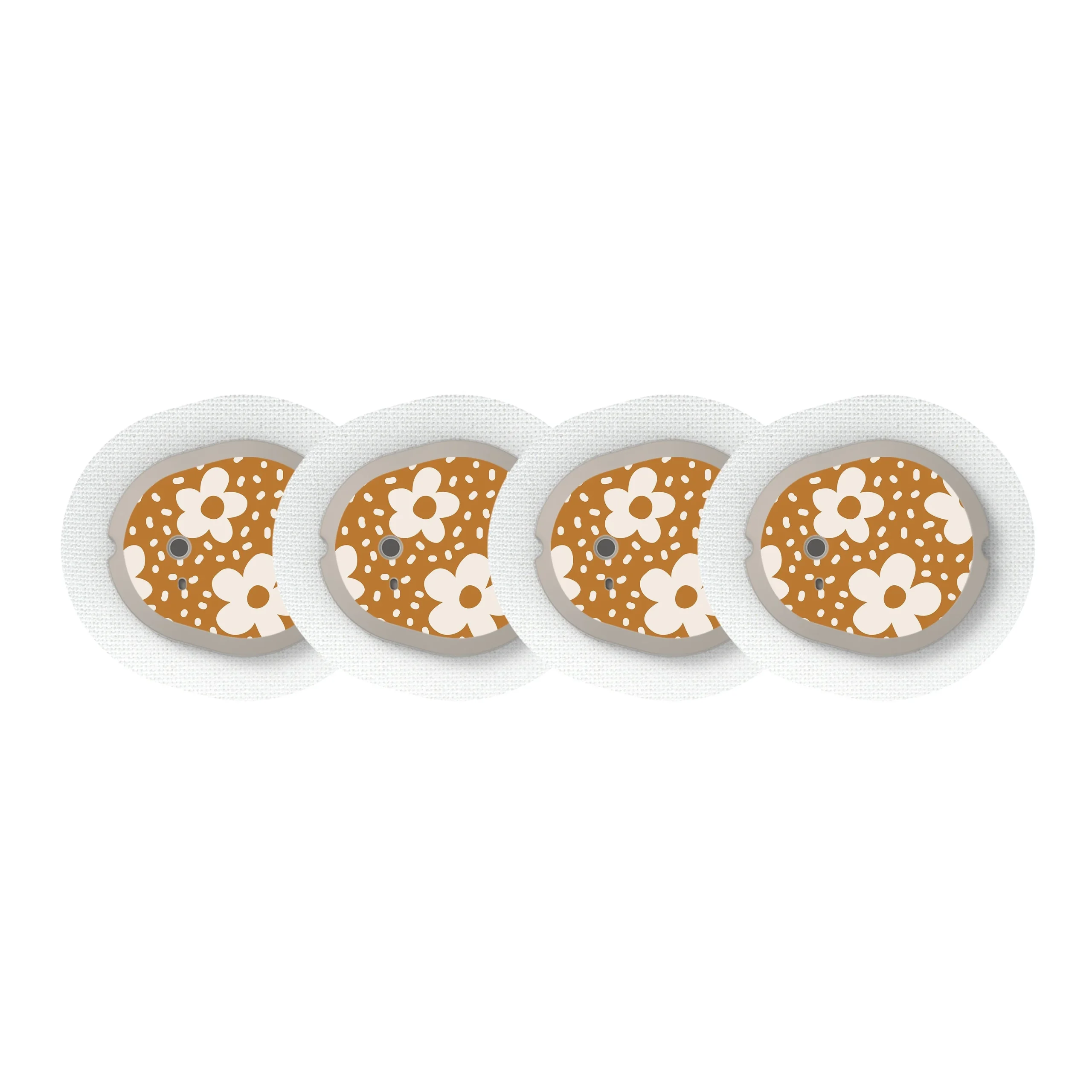Caramel Daisies Dexcom G7 and Stelo Transmitter Sticker - Pump Peelz