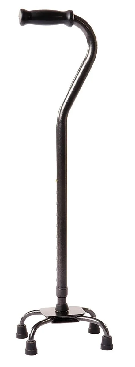 Carex Heavy Duty Small Base Xtra Quad Cane, Black