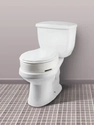 Carex Hinged Riser Toilet Seat