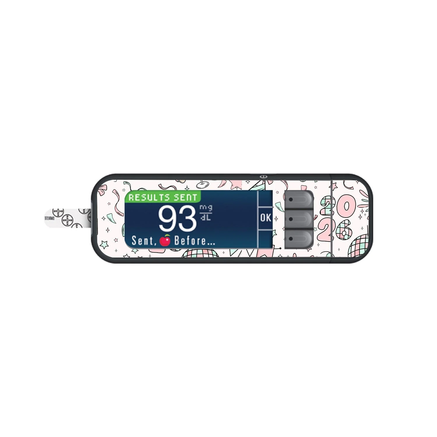 Cheers to '26 Bayer Contour Next Glucometer Sticker - Pump Peelz