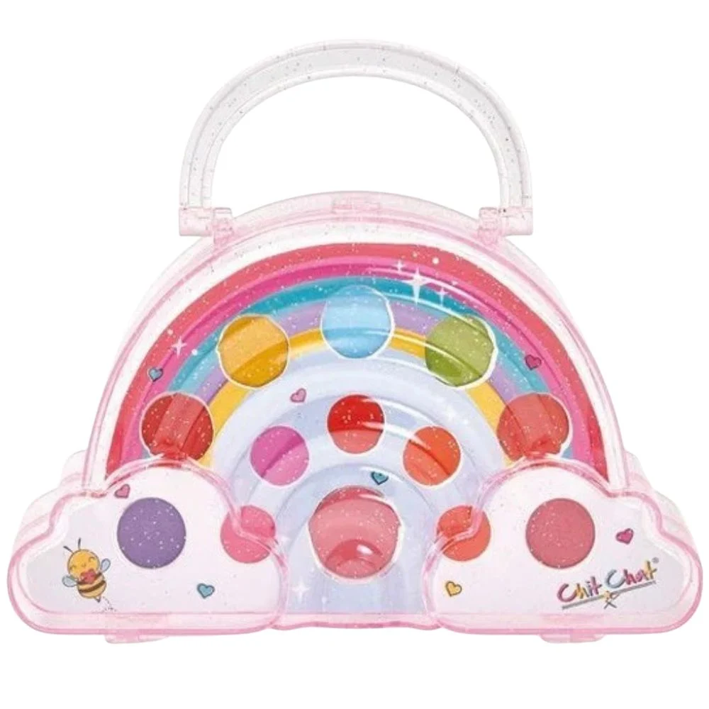 Chit Chat Rainbow Case with Eye Shadow, Lip Gloss, and Blush