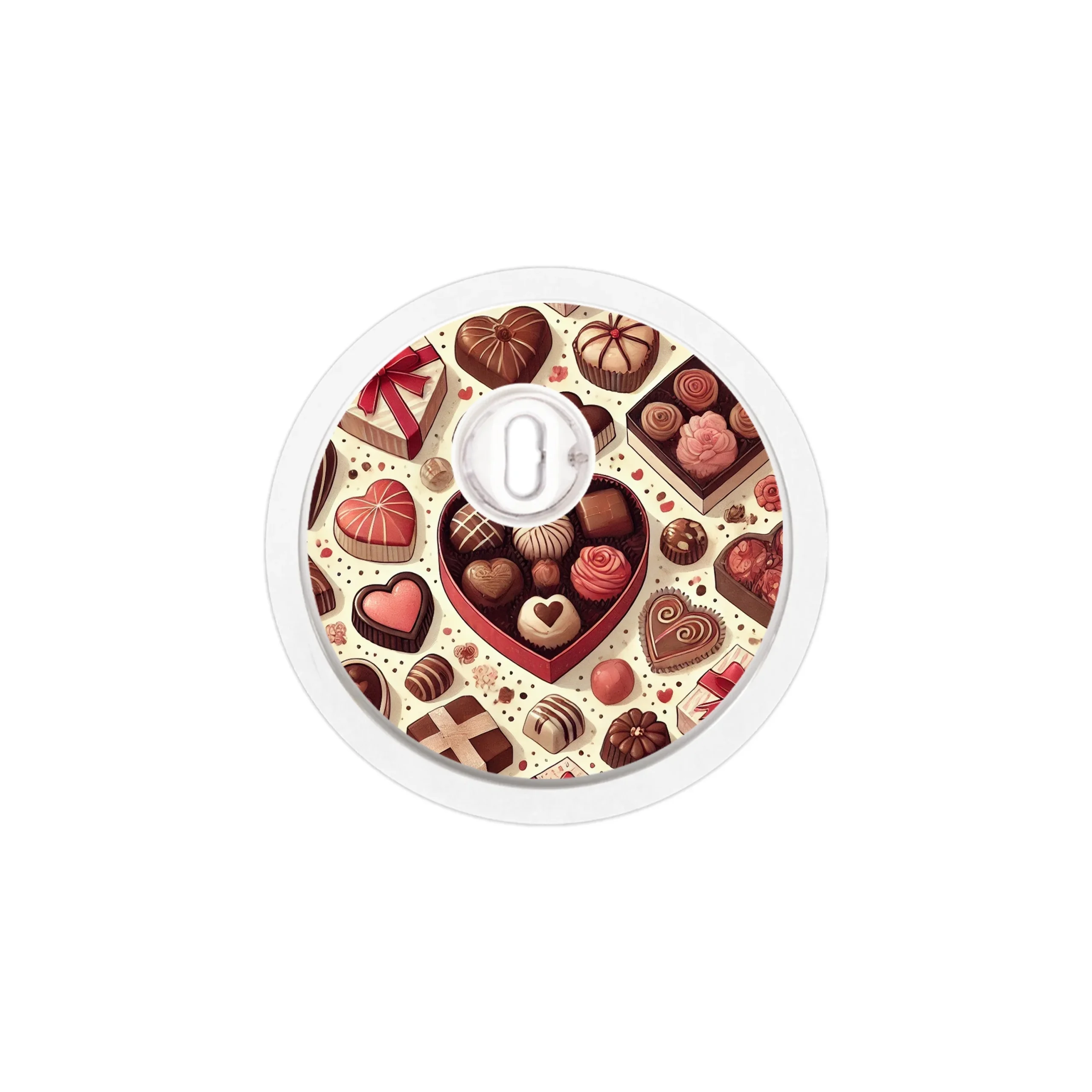 Chocolate Love Sticker Designed for the FreeStyle Libre 3 Plus & LingoSensor