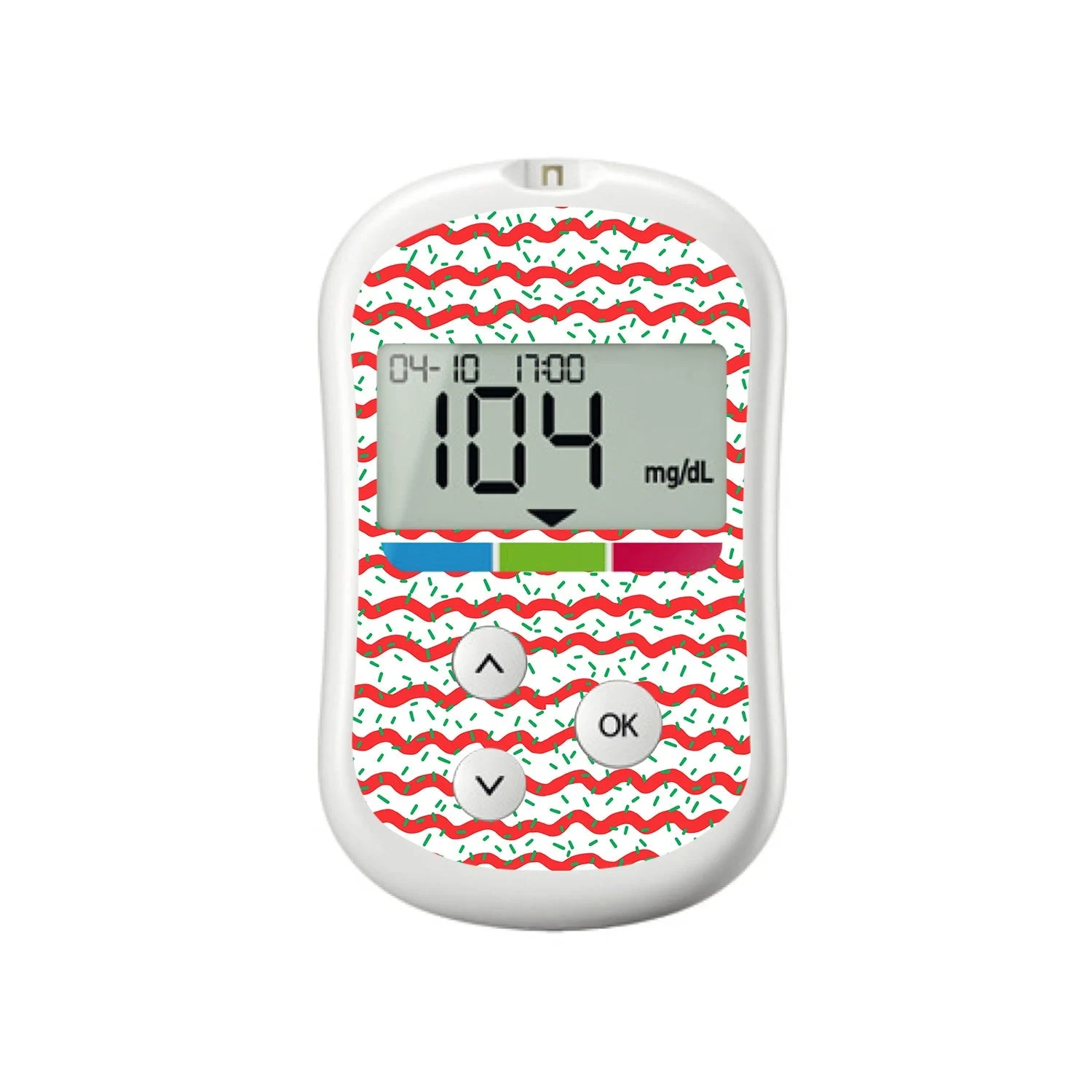 Christmas Icing OneTouch Verio Flex Glucometer Sticker - Pump Peelz