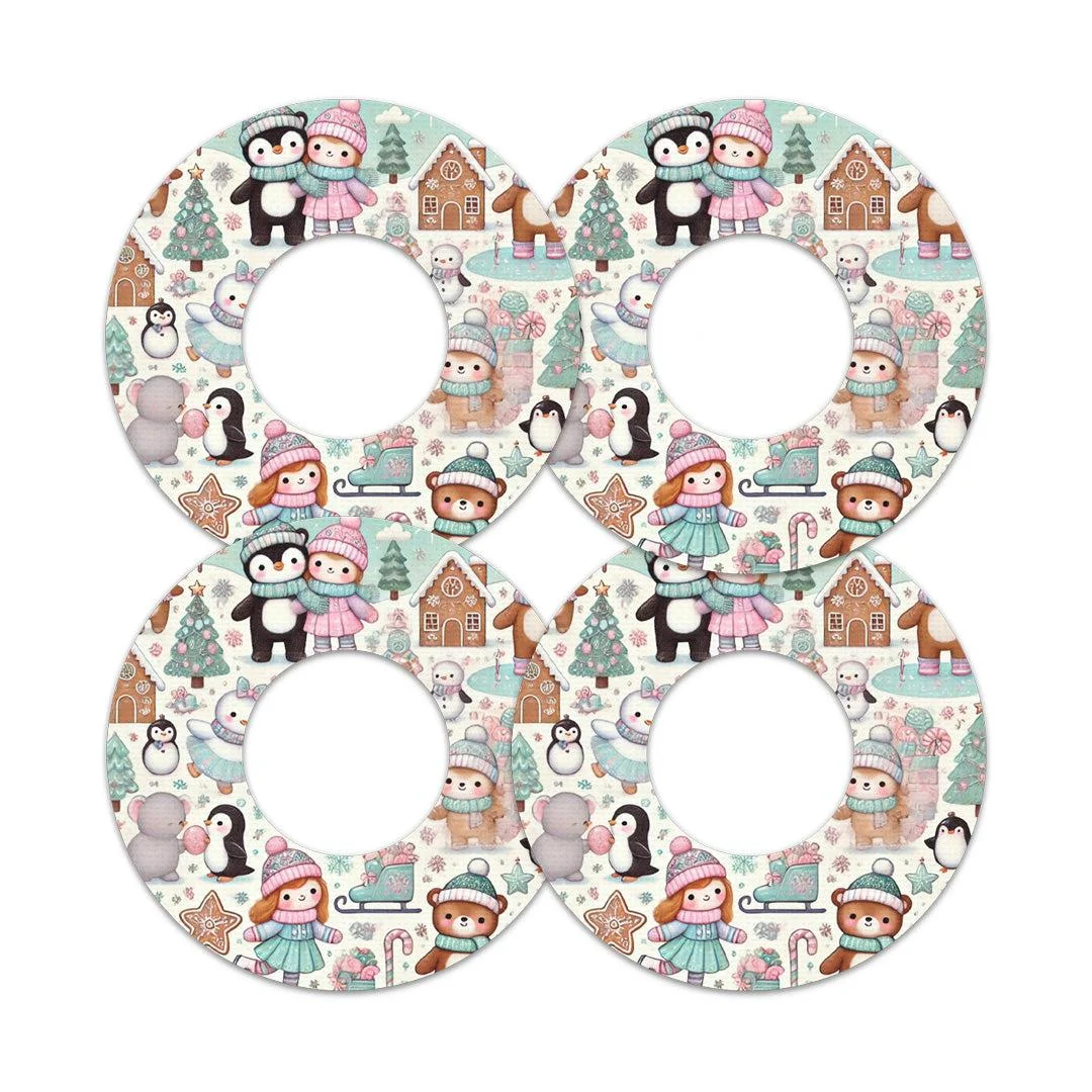 Christmas Scene Freestyle Libre 2 Patch Tape - Pump Peelz