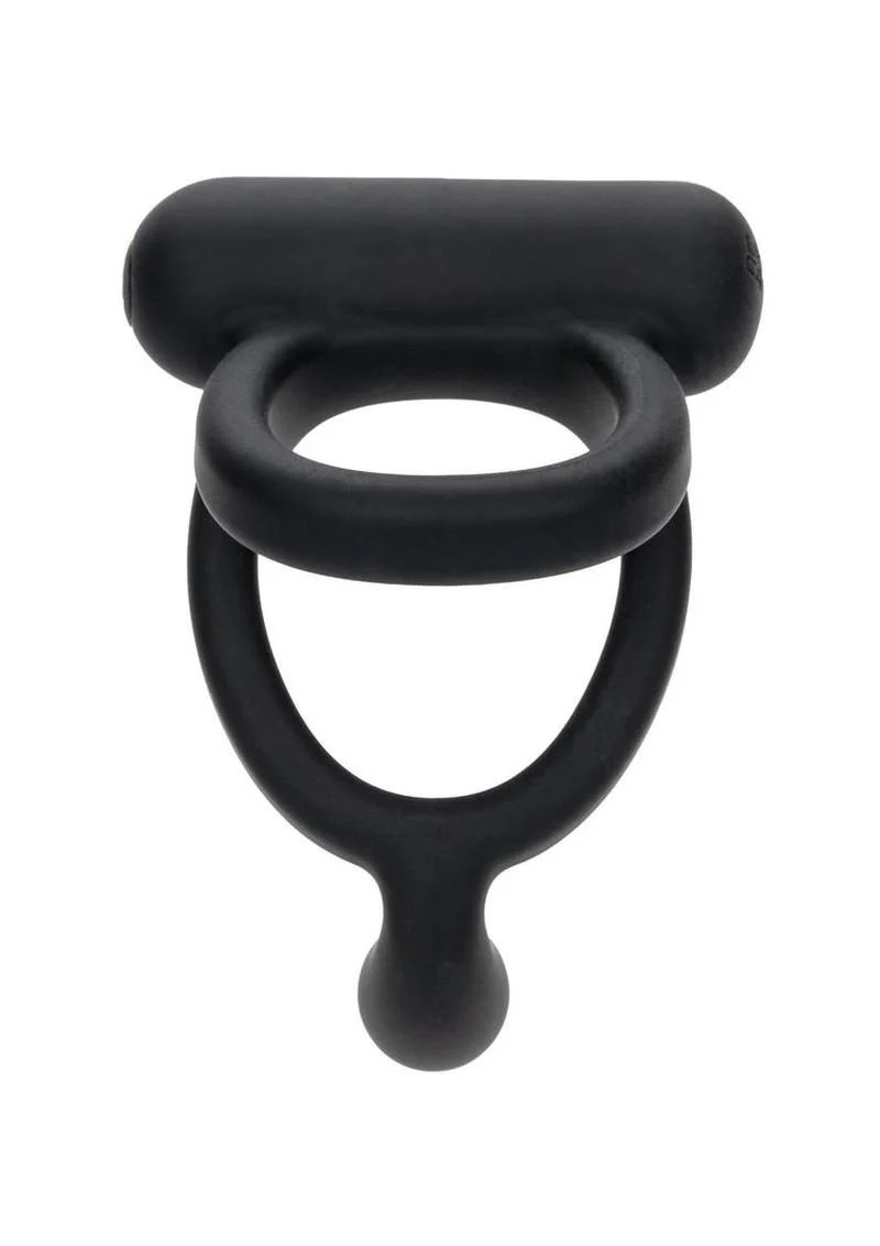 Closer Intimate Rechargeable Silicone Dual Cock Ring Caress