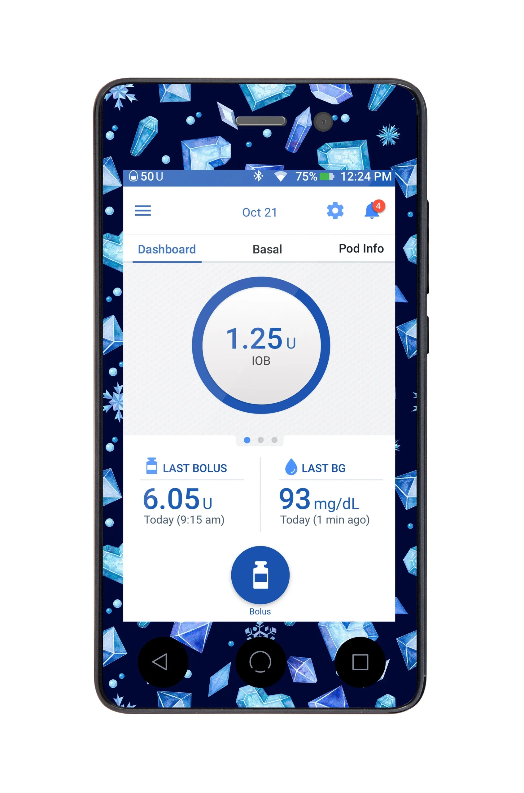 Cold Heart Sticker for Omnipod DASH PDM – Pump Peelz
