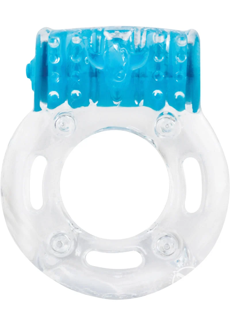 Color Pop Quickie Screaming O Plus Vibrating Ring Silicone Cock Ring