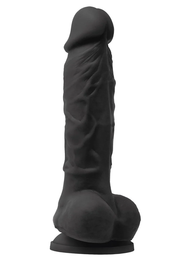 Colours Pleasures Silicone Vibrating Dildo with Balls