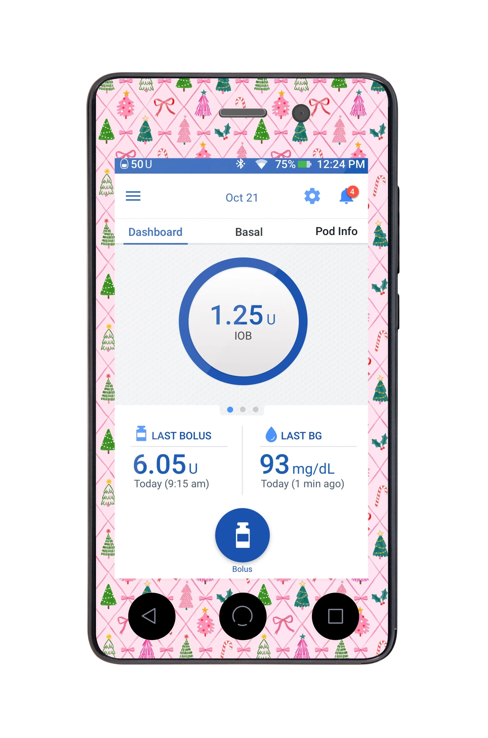 Coquette Christmas Sticker for Omnipod DASH PDM – Pump Peelz
