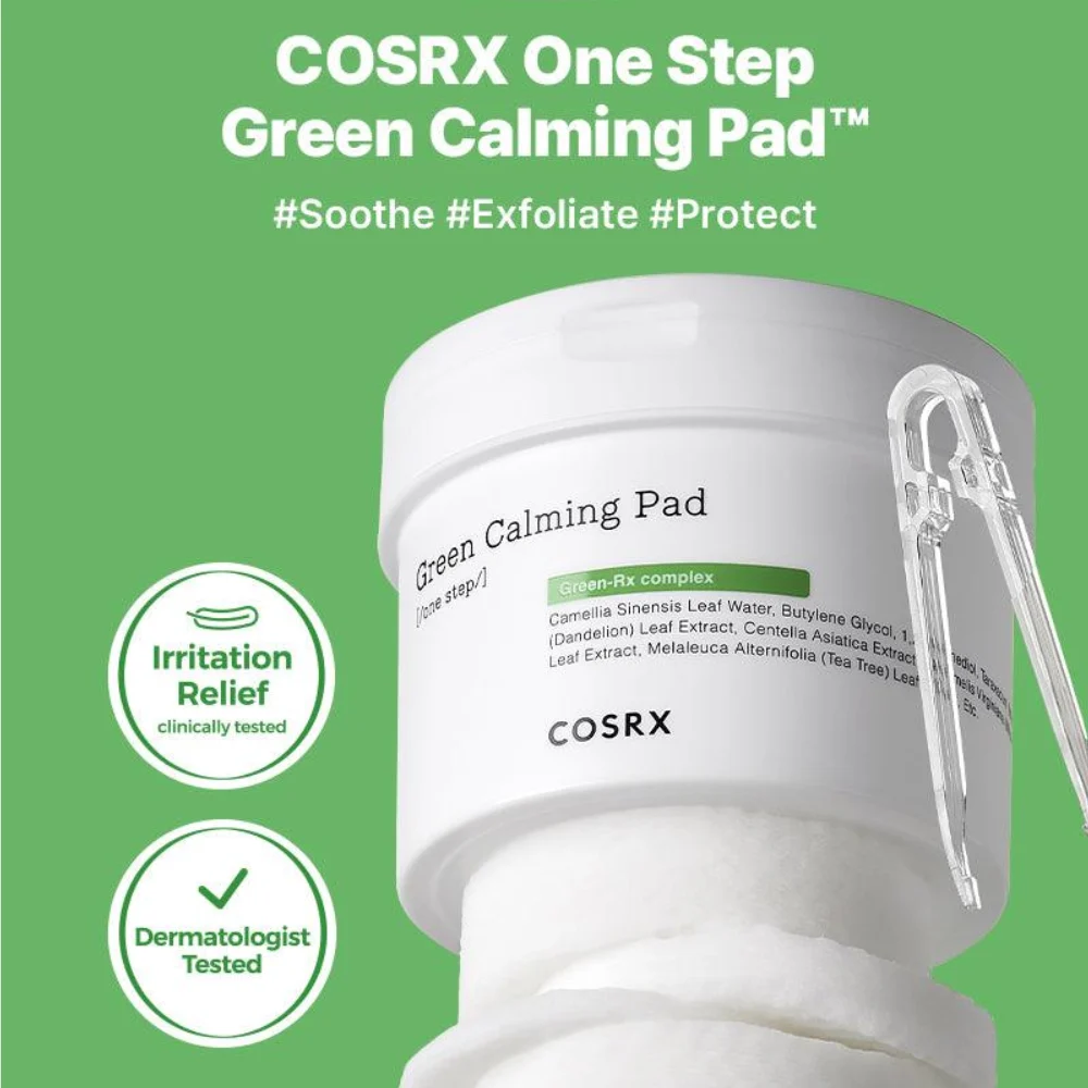 CosRX One Step Green Calming Face Pad