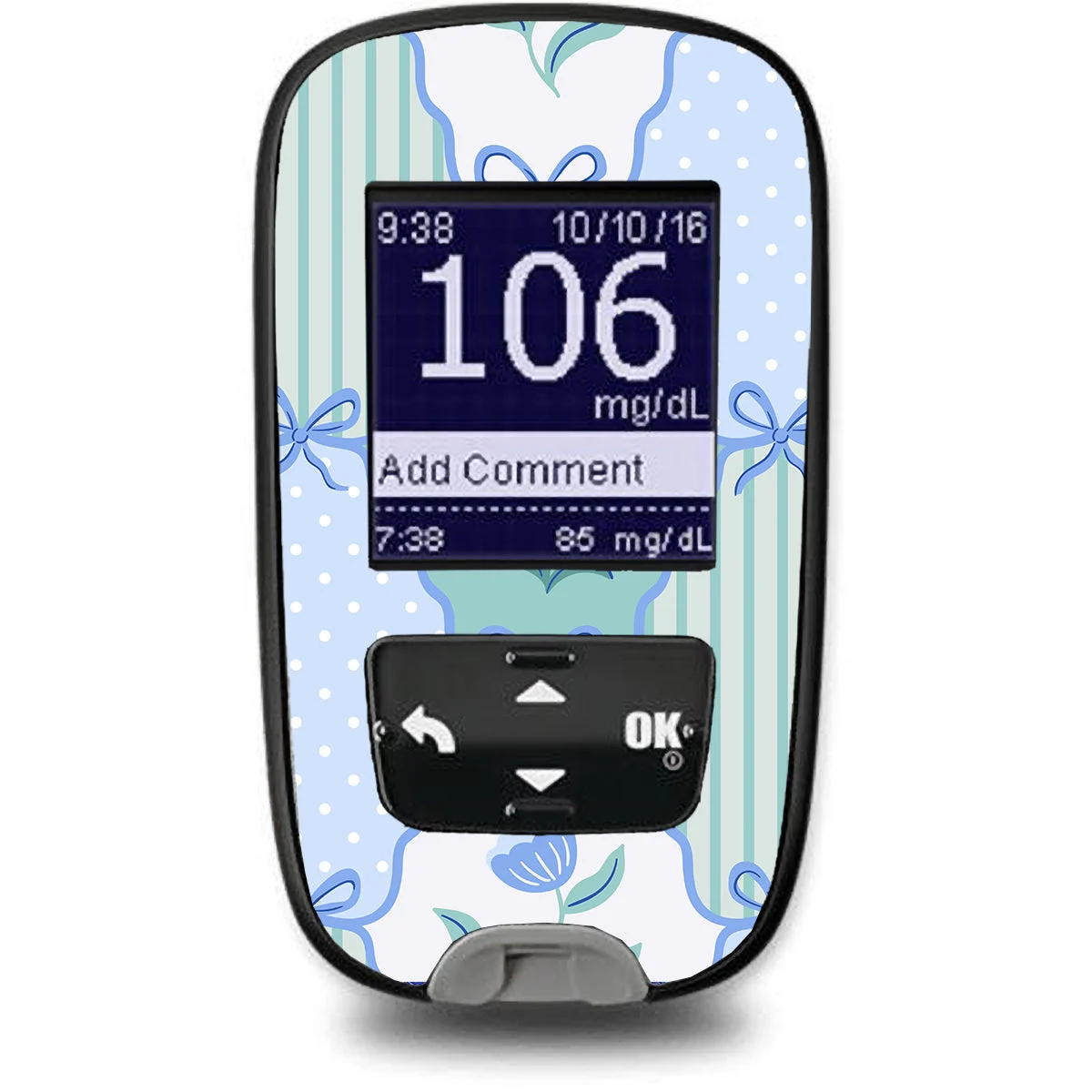 Cottage Bows Accu-Chek Guide Glucometer Sticker - Pump Peelz