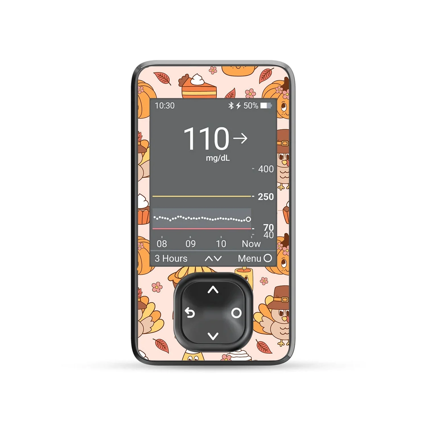 Cozy Harvest Dexcom G7Touchscreen Receiver Sticker - Pump Peelz