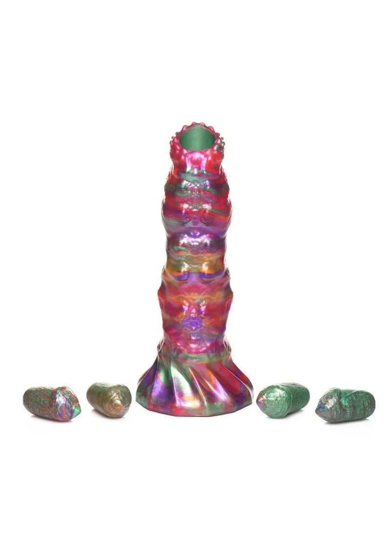 Creature Cocks Larva Silicone Ovipositor Dildo with Eggs