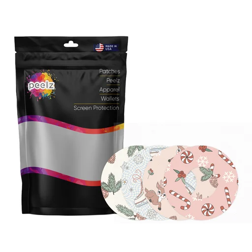 Cute Christmas Variety Patch Tape Designed for the FreeStyle Libre 3 Plus & Lingo