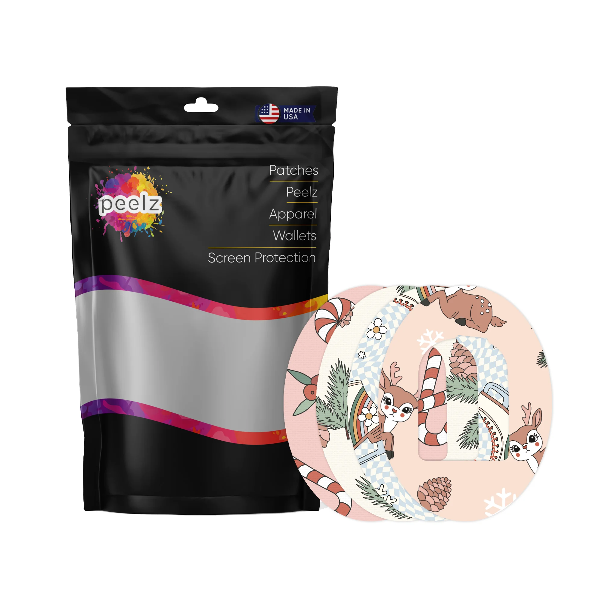 Cute Christmas Variety Pod Patch Tape - Pump Peelz