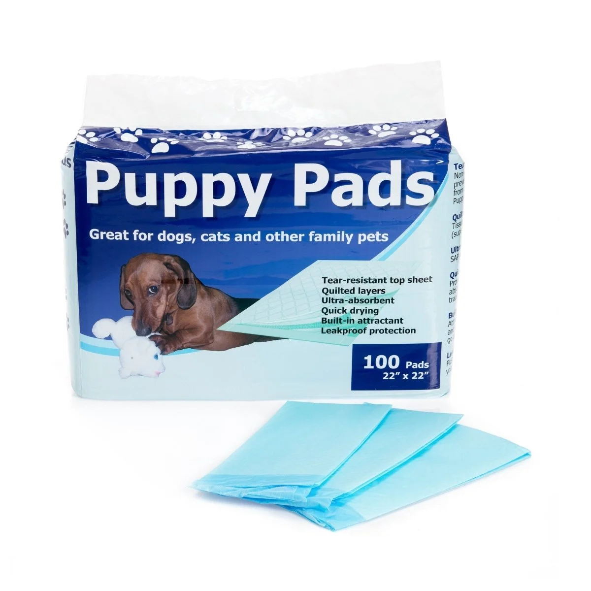 Cypress Absorbent Puppy Pads with Attractant, 22 x 22 Inch
