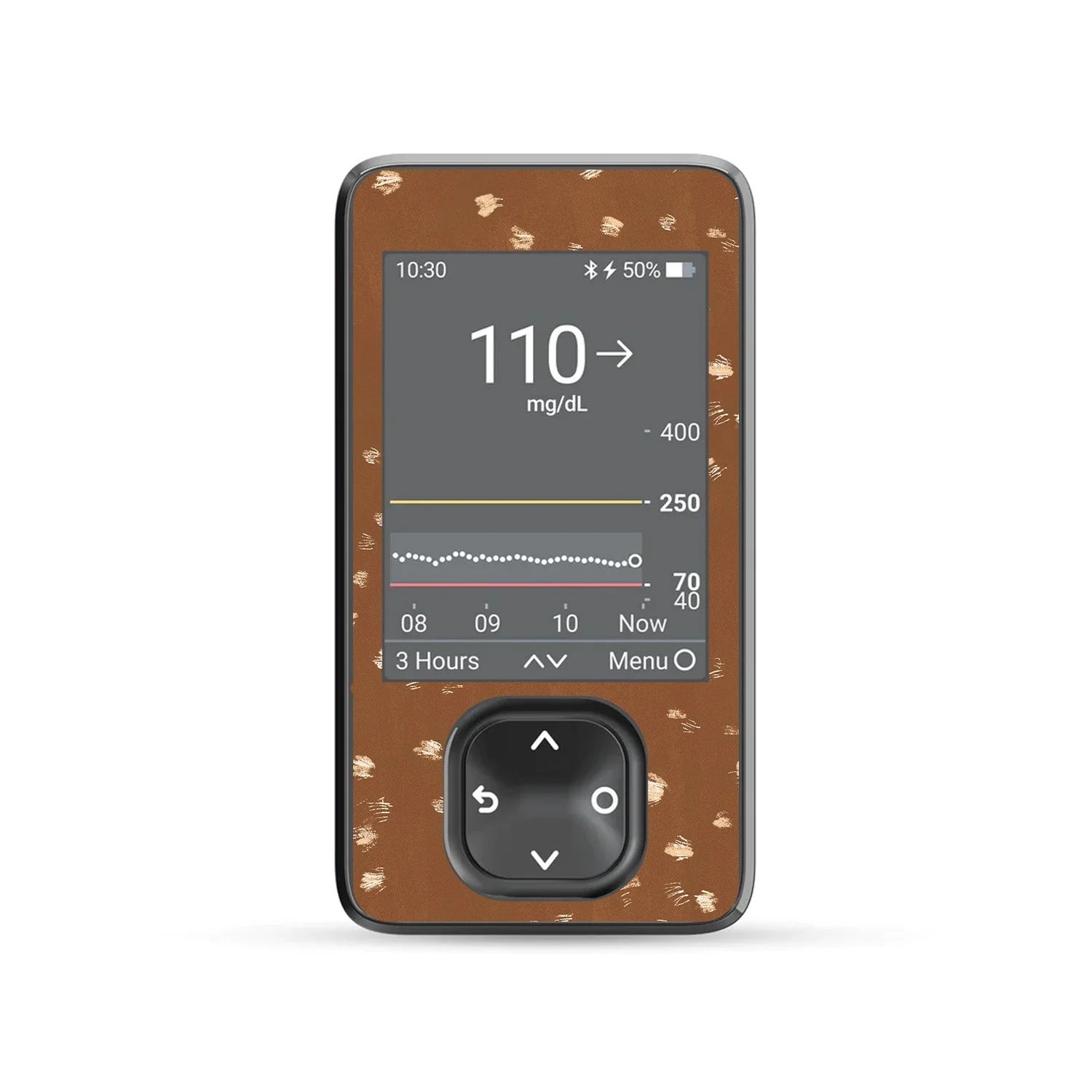 Deer Hide DEXCOM G7 and Stelo and G6 Touchscreen Receiver Sticker