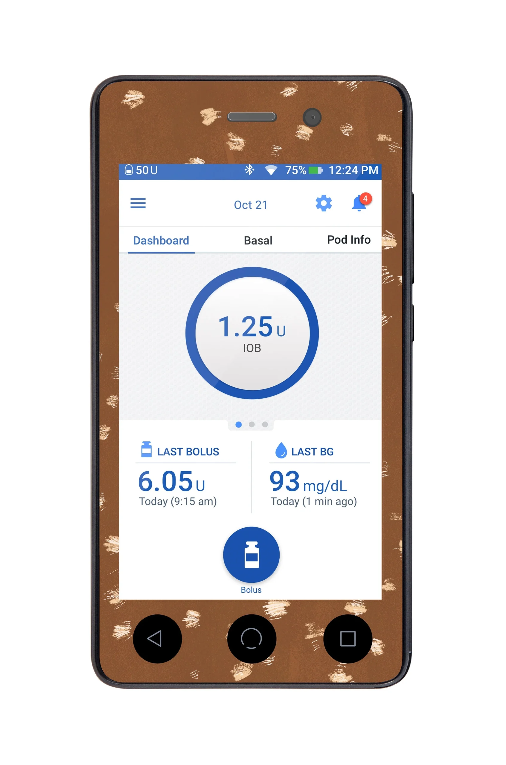 Deer Hide Sticker for Omnipod DASH PDM – Pump Peelz