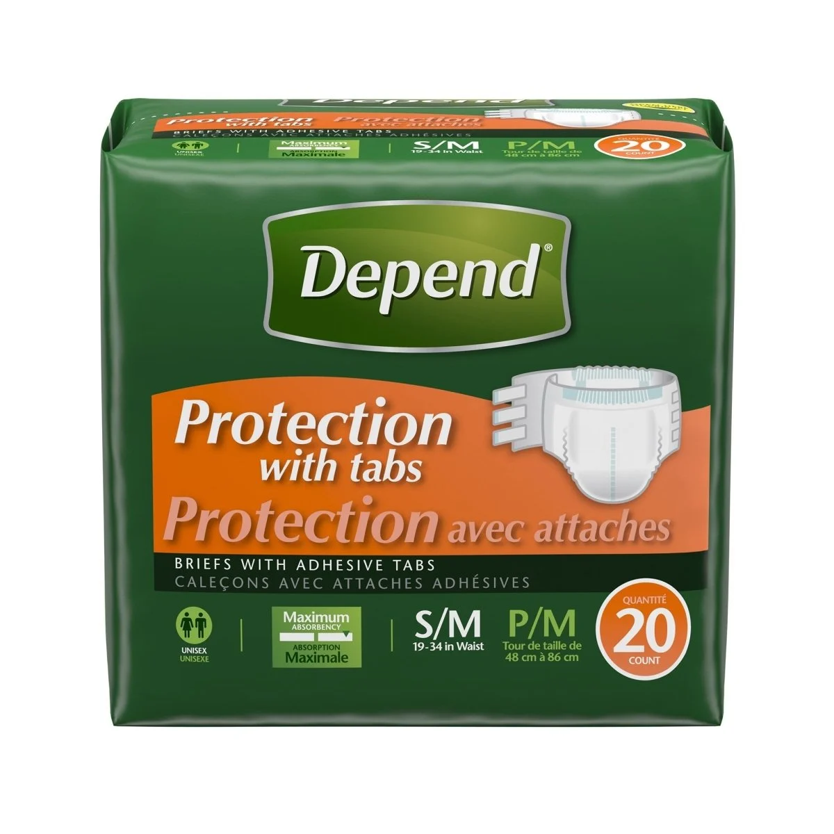 Depend Briefs with Tabs