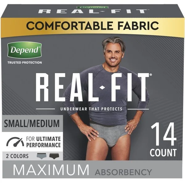 Depend Real Fit Maximum Absorbent Underwear for Men