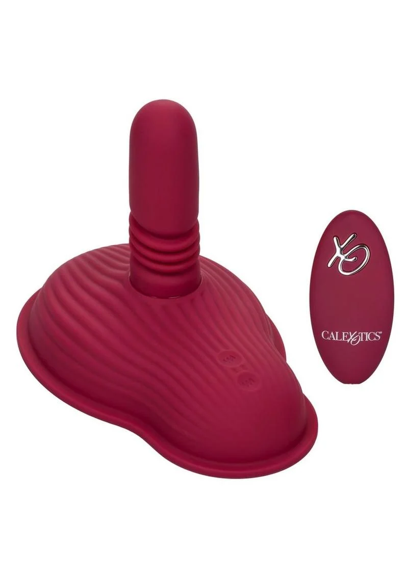 Dual Rider Rechargeable Silicone Remote Control Thrust and Grind Massager