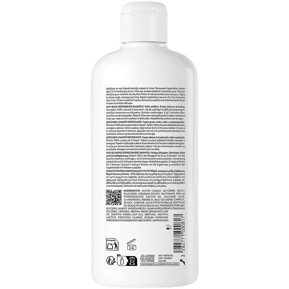 Ducray Kelual Squanorm Refresh Anti-Dandruff Shampoo Oily Dandruff