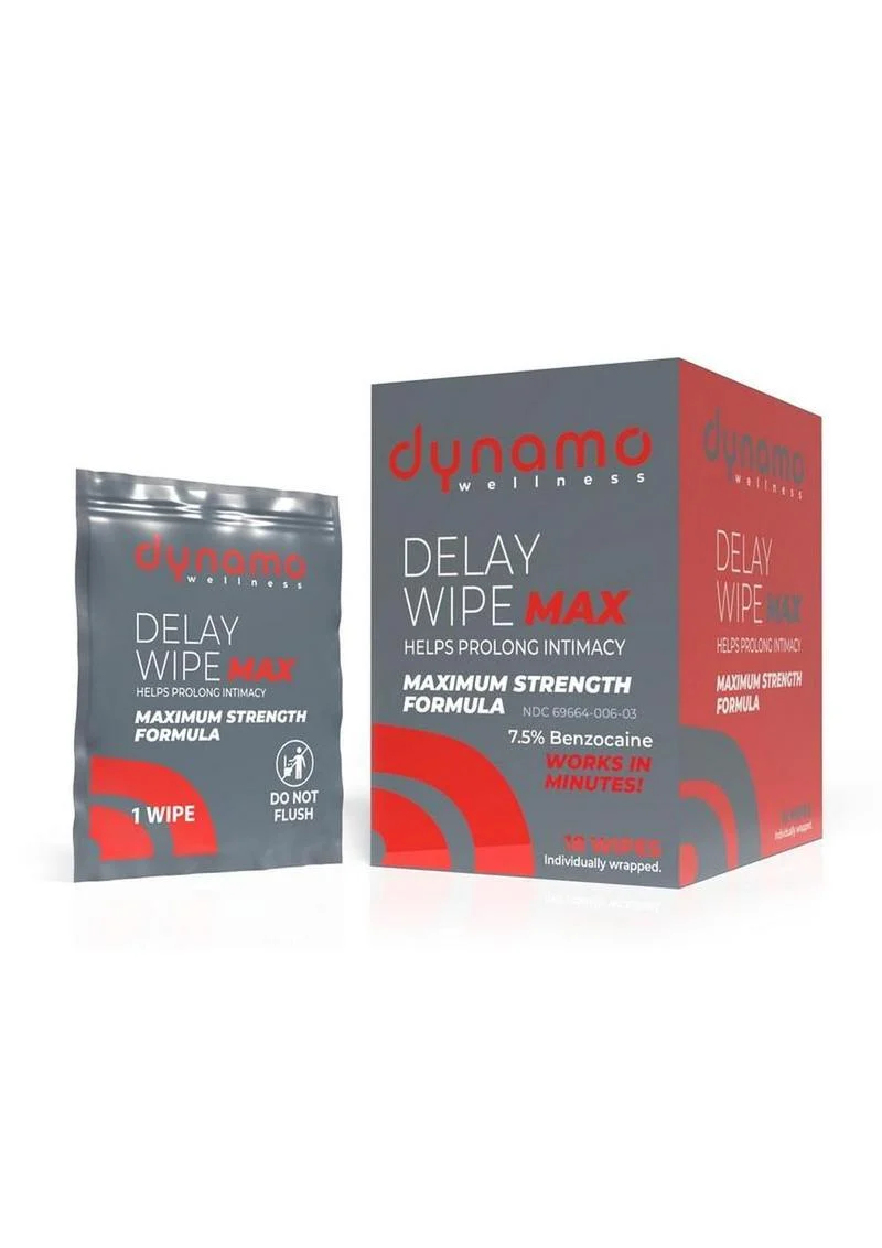 Dynamo Wellness Maximum Strength 7.5% Delay Wipe