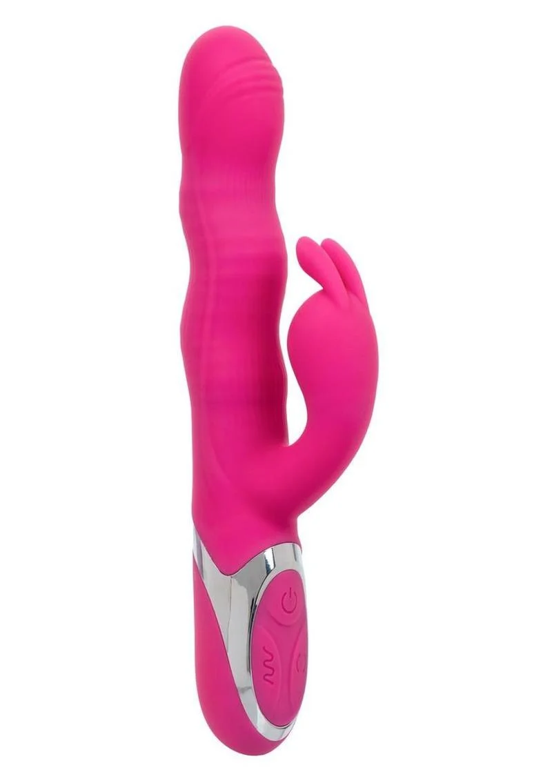 Enchanted Wave Action Bunny Rechargeable Silicone Vibrator