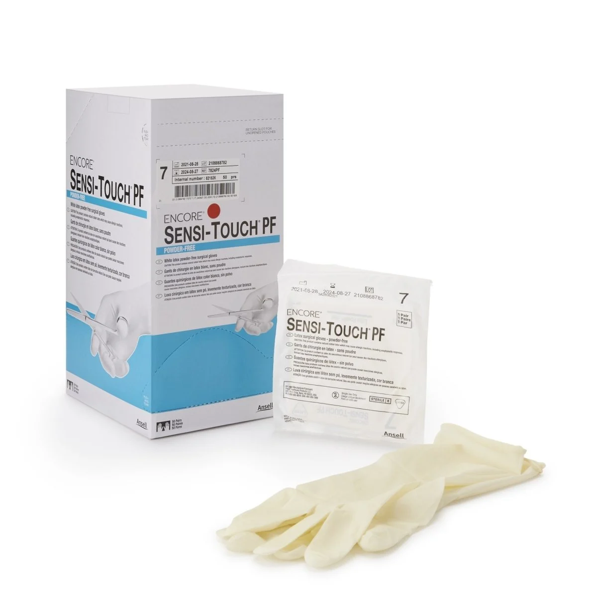 Encore Sensi Touch Pf Latex Surgical Gloves