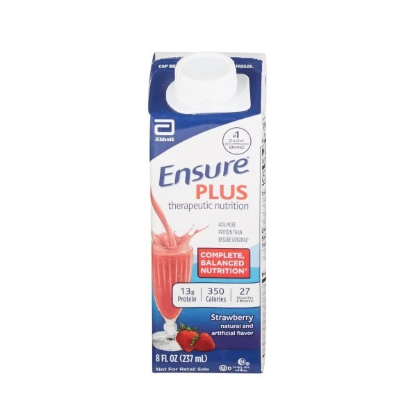 Ensure Plus Therapeutic Nutrition Shake Ready to Use 8-oz Carton