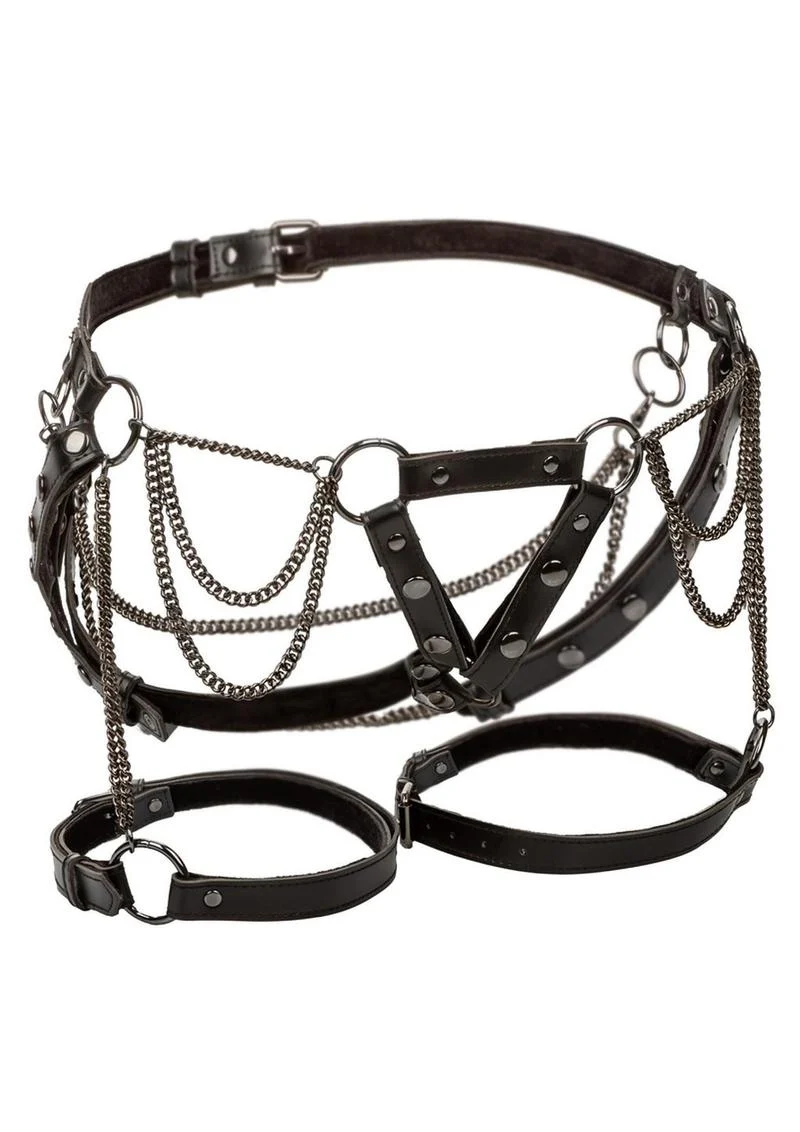 Euphoria Collection Thigh Harness with Chains - Plush Size