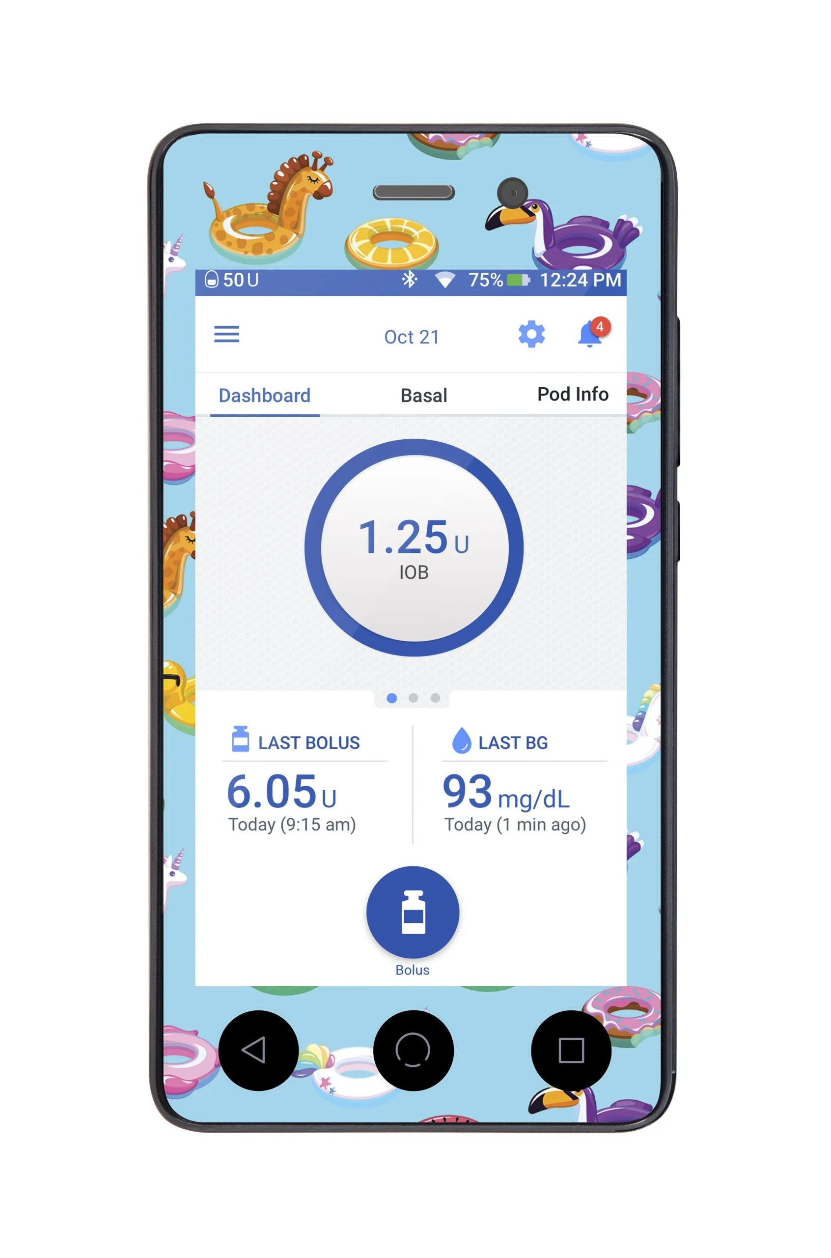 Floaties Sticker for Omnipod DASH PDM – Pump Peelz