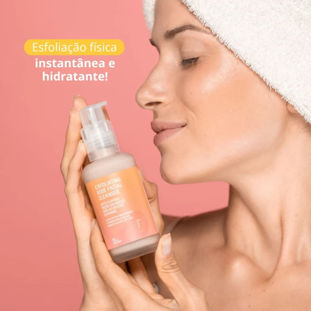 Freshly Exfoliating Rose Facial Cleanser Moisturizing Scrub