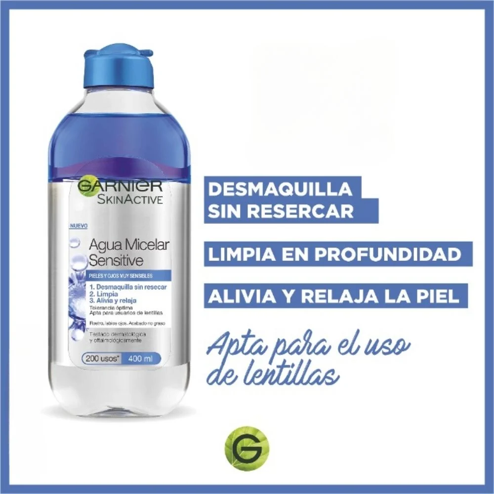 Garnier Skin Active Micellar Water Sensitive Very Sensitive Skin and Eyes