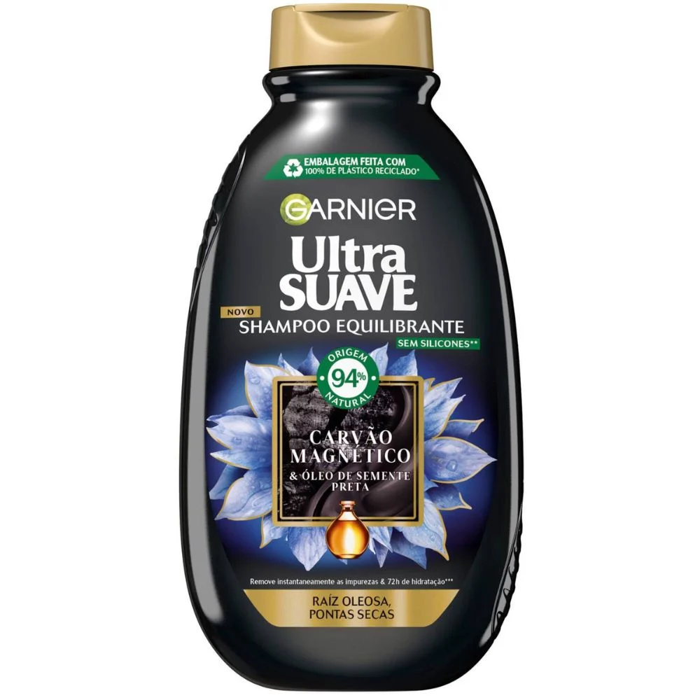 Garnier Ultra Suave Shampoo Magnetic Charcoal
