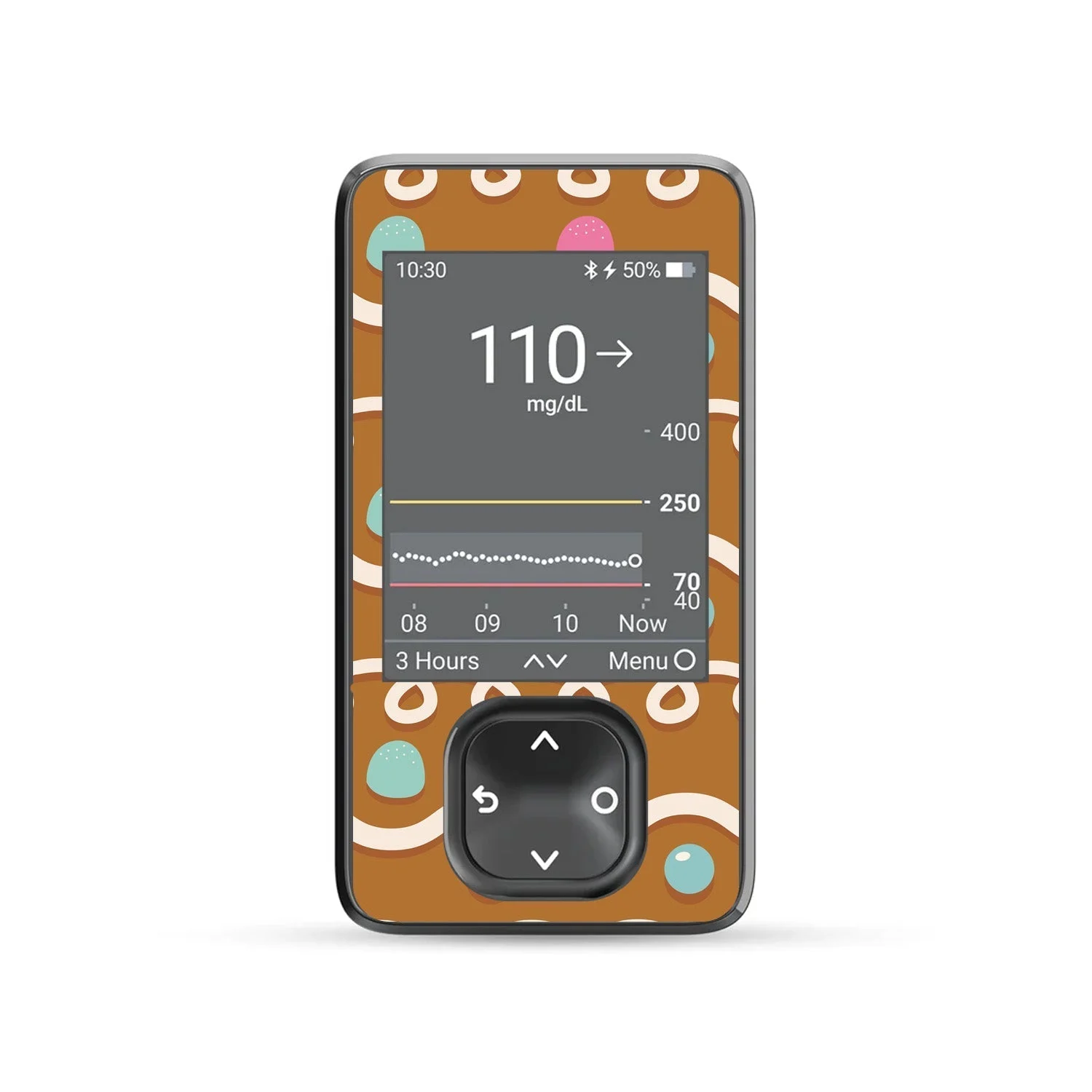 Gingerbread Sticker for DEXCOM G7 and G6 Touchscreen Receiver