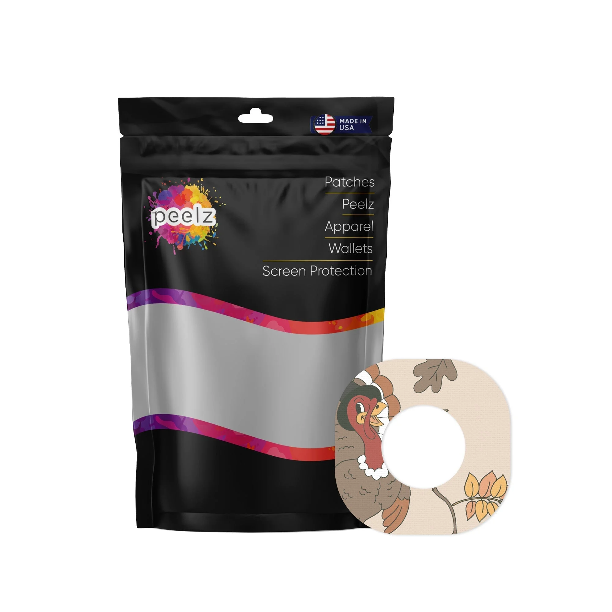 Gobble Gobble Dexcom G7 and Stelo Patch Tape - Pump Peelz