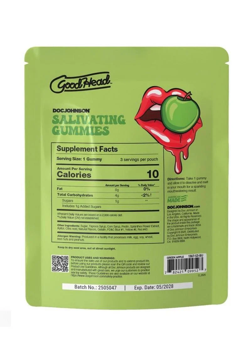 Goodhead Salivating Gummies (3pcs Per Pouch